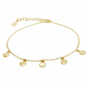 pulsera monedas de oro